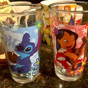 Lilo and stitch glass set